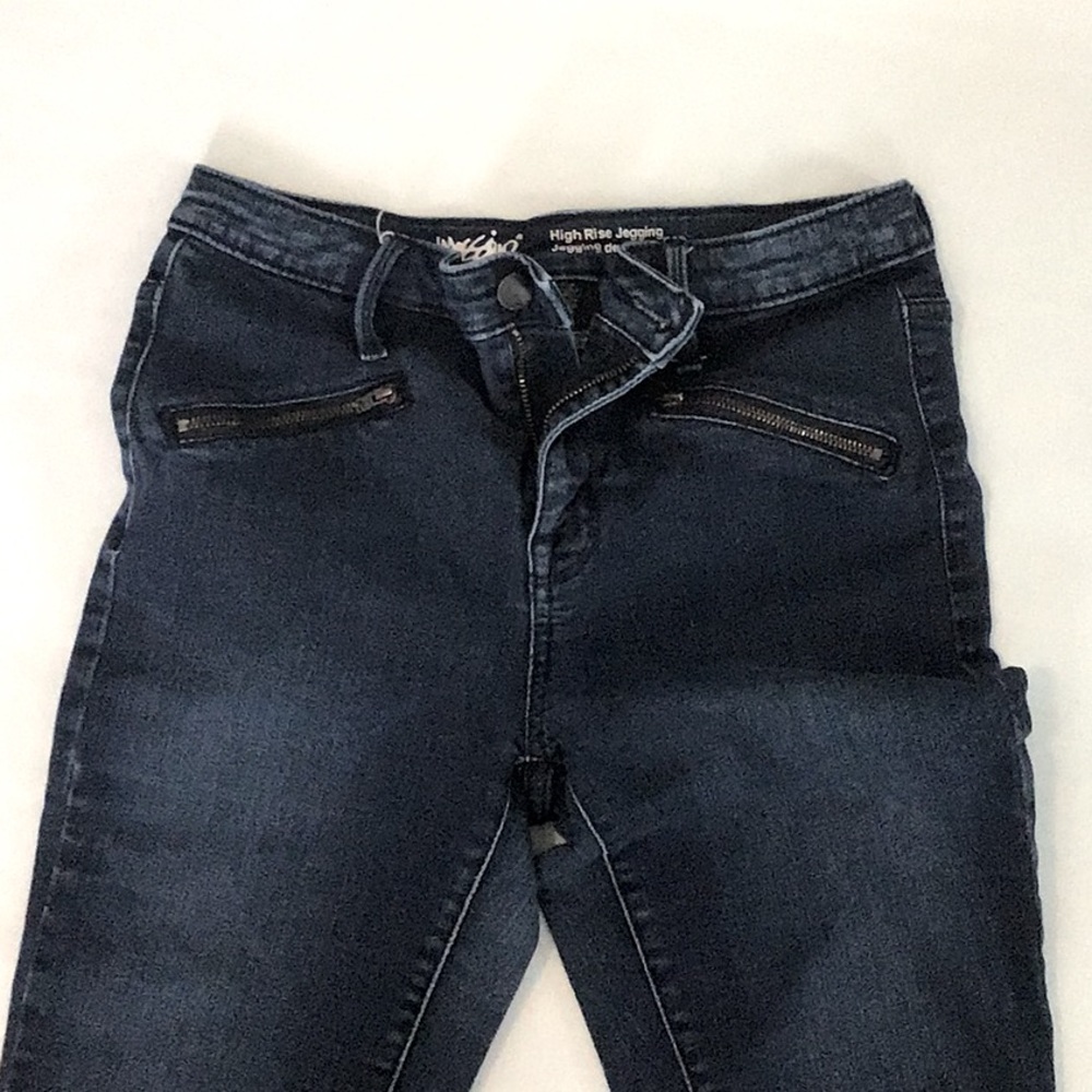 Dark Blue High Rise Jean Leggings, Size 4/27R